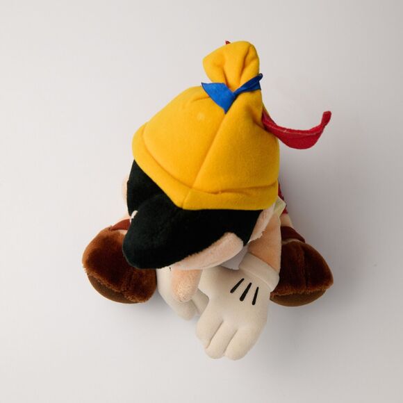 Vintage 1980s Walt Disney World Disneyland Pinocchio Plush Doll 10" Sitting Pose - Picture 6 of 10
